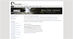 Desktop Screenshot of boulderaikikai.org
